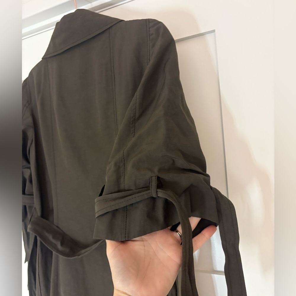 Moschino Double-Breasted Trench Coat Sz 8 - Picture 7 of 10
